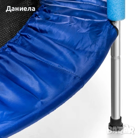 Детски батут 122 см предпазна мрежа цип 6 крака поцинкована стомана 25 кг, снимка 8 - Играчки за стая - 54410504