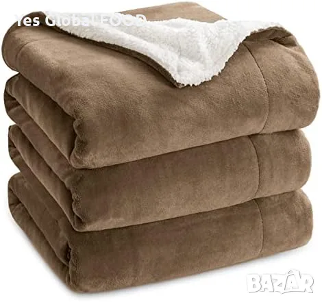 BEDSURE Sherpa одеяло XXL 220x240 см – меко и топло