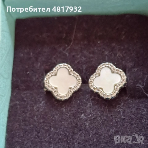 Сребърни обеци, снимка 2 - Обеци - 54593848