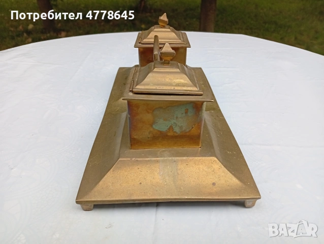стара, антична мастилница., снимка 2 - Антикварни и старинни предмети - 54890271