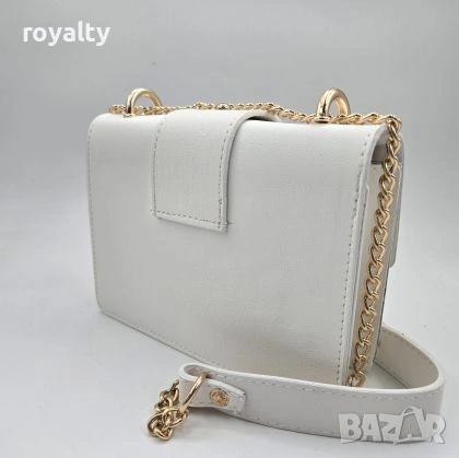 Pinko Нова Бяла Дамска Кожена Чанта Пинко , снимка 3 - Чанти - 54096248