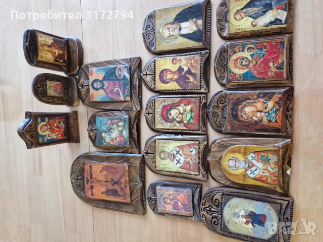 Разпродажба на 150 бр. икони от ателие по дърворезба , , снимка 3 - Икони - 54322202