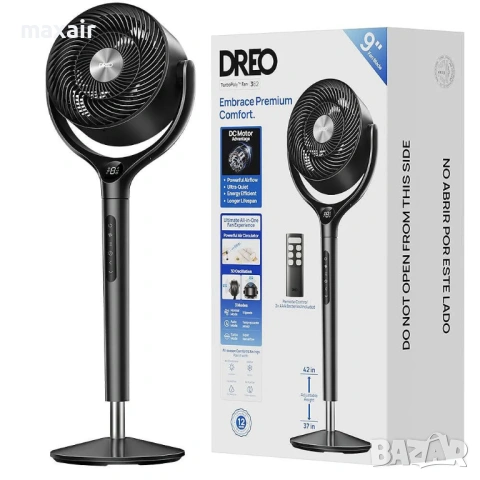 Вентилатор Dreo TurboPoly™ Fan 362, 3D завъртане до 120 градуса*Гаранция 2 години, снимка 2 - Вентилатори - 54891934