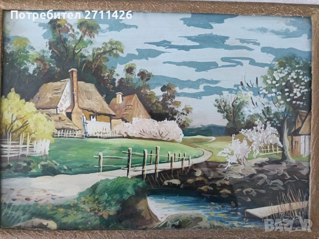 Стара картина с рамка