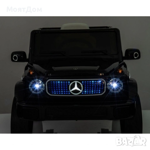 Акумулаторен джип Mercedes EQG Electric G-Class 12V с отварящи се врати меки гуми 4x4, снимка 9 - Детски велосипеди, триколки и коли - 55269451