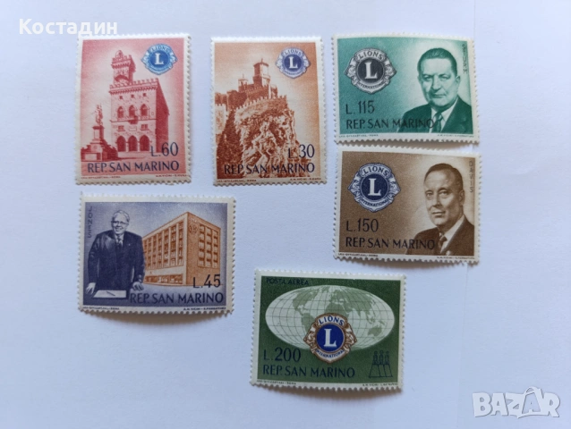 Пощенски марки Сан Марино 1960