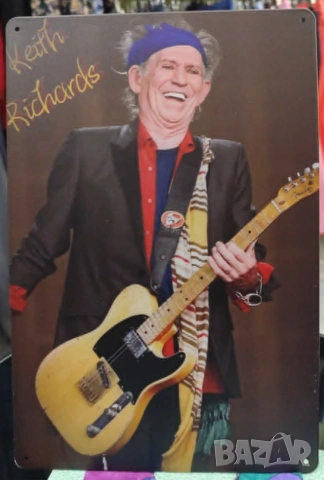 Keith Richards-метална табела (плакет)