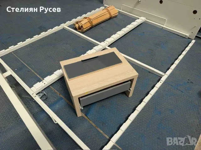 3007   легло с матрак 160/200см  цена 150 евро или 293,37 лв смр -40мм дебела бяла гланцирана плоско, снимка 8 - Спални и легла - 55494769