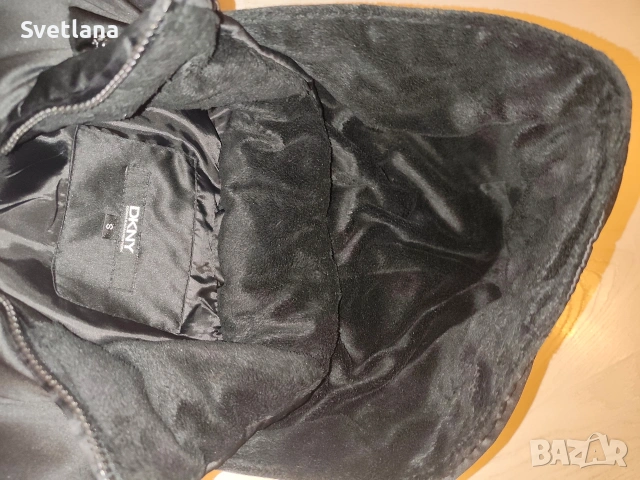 Зимно яке DKNY в класически черен цвят, снимка 8 - Якета - 54117452