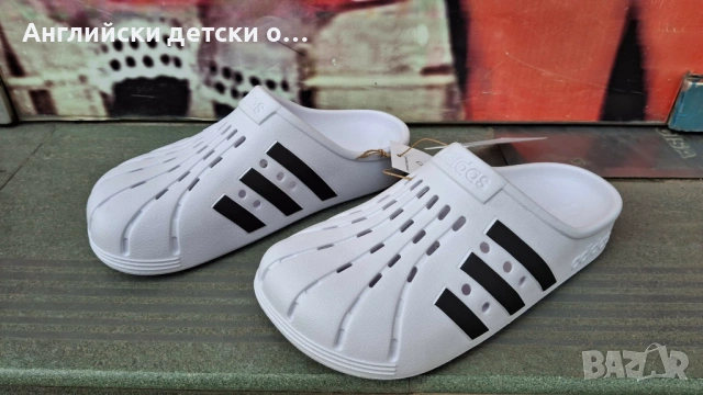 Английски детски оригинални чехли Adidas , снимка 2 - Детски сандали и чехли - 54379518