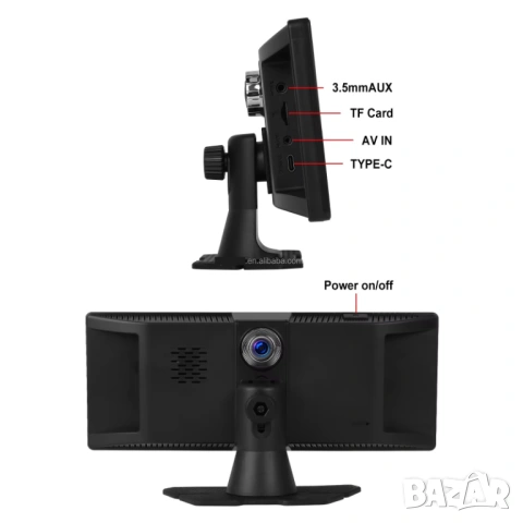 11.3” Мултимедия 4K DVR Видеорегистратор CarPlay Android Auto монитор, Дисплей WiFi Bluetooth Камера, снимка 16 - Аксесоари и консумативи - 54467757