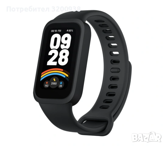 Фитнес гривнa XIAOMI SMART BAND 9 ACTIVE BLACK 1.47 ", ПУЛСОМЕР