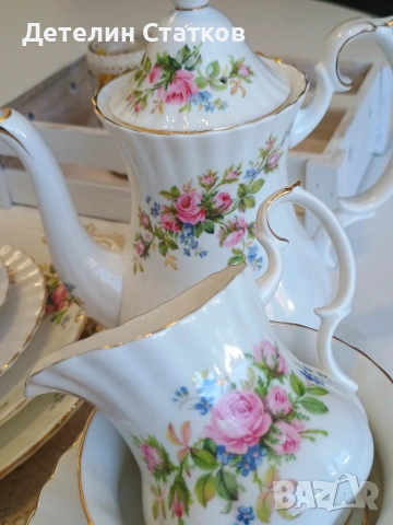 Порцеланов сервиз Royal Albert "Moss Rose", снимка 4 - Сервизи - 55287585