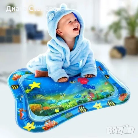 Нетоксичен надуваем бебешки матрак с вода 60*55 см., снимка 9 - Други - 55599046