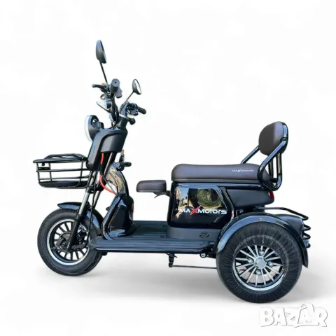Нова Мощна Електрическа Триколка Max Motors Grand Pudding 2000W / 60V 25Ah, снимка 18 - Инвалидни скутери - 55503715