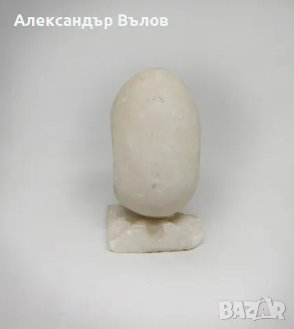 Ретро алабастрова статуетка "Рождество" във формата на яйце Коледа Исус Христос, снимка 6 - Колекции - 55463735