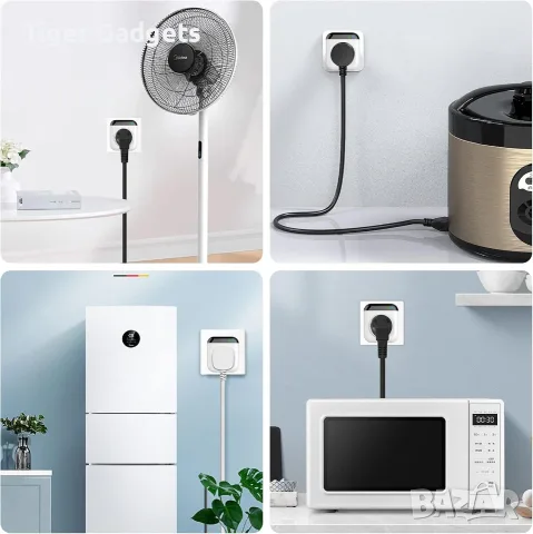 Интелигентен WiFi контакт с термостат и температурен датчик 15A, Smart Life, Alexa, Google, снимка 6 - Друга електроника - 55573138