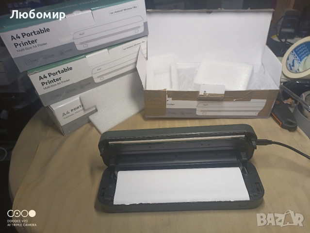 Преносим термопринтер D80 A4, безжичен принтер за iOS/Android/Windows/OS, , снимка 3 - Принтери, копири, скенери - 54703382