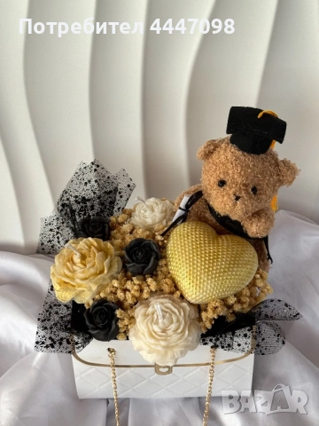 Букет с мече , снимка 2 - Подаръци за жени - 54264380