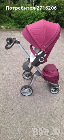 Продавам бебешка количка Stokke (летен/зимен кош и столче за кола ISOFIX ), снимка 2 - Детски колички - 54742191
