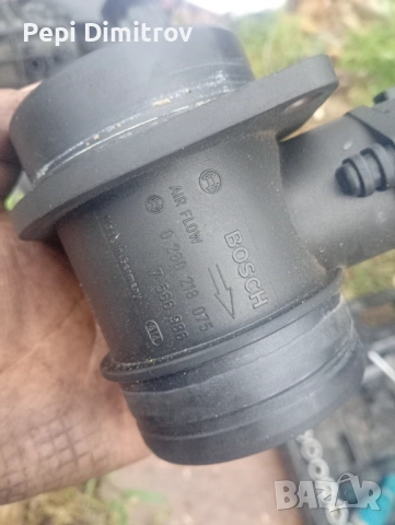 Дебитомер за BMW E87 116i AIR FLOW METER, 0280218075 ,7566986, снимка 2 - Части - 54480708