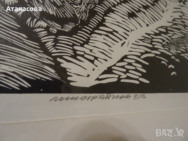 Александър Станев картина графика 1980 г , снимка 6 - Картини - 54020536