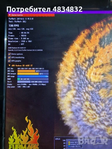 PowerColor Radeon RX 6600 XT Hellhound 8GB, снимка 5 - Видеокарти - 54666818