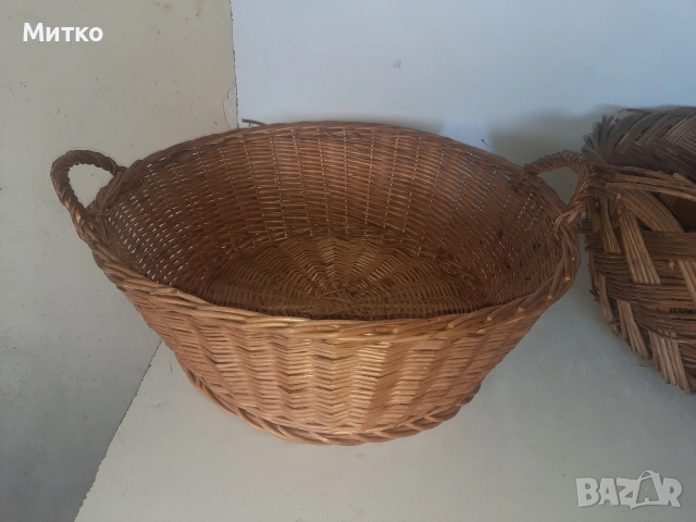 Ретро голями плетени панери, снимка 2 - Антикварни и старинни предмети - 54662483