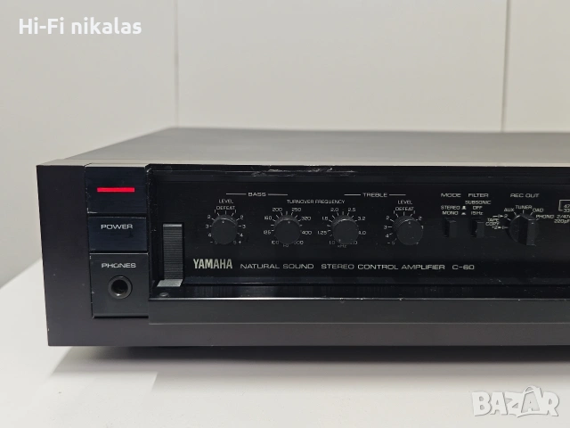 стерео предусилвател preamp Hi-Fi контролно аудио управление YAMAHA C-60, снимка 3 - Ресийвъри, усилватели, смесителни пултове - 54601786