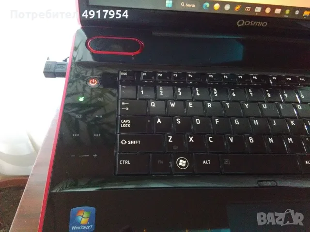 Лаптоп Toshiba Qosmio X505-Q887 18.4" | i7 | 8GB RAM | 256GB SSD | Като Нов! Ретро Екзотика, снимка 5 - Лаптопи за игри - 55655069