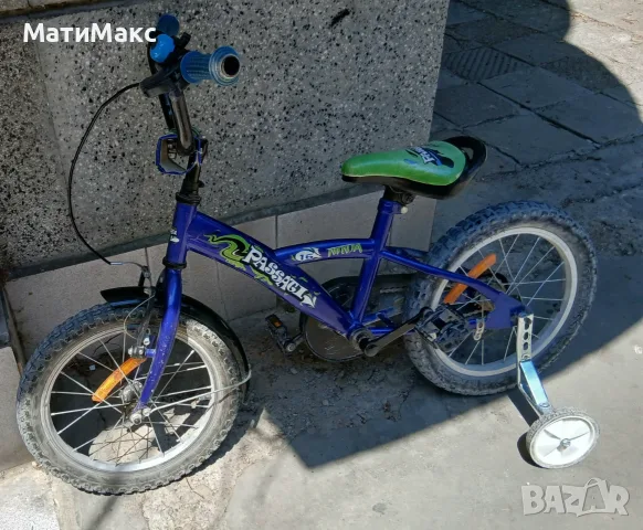 Детско колело PASSATY 16 " + колелца, снимка 2 - Детски велосипеди, триколки и коли - 55596261