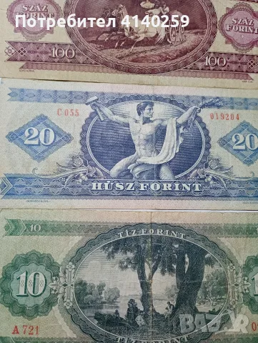 УНГАРИЯ БАНКНОТИ 100-20-10 ФОРИНТ , снимка 4 - Нумизматика и бонистика - 55356803