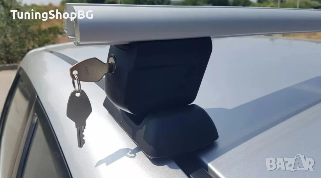 Греди напречни за багажник за кола напречни за фабрични резби на покрива, 120см, с ключ, снимка 14 - Аксесоари и консумативи - 54043272