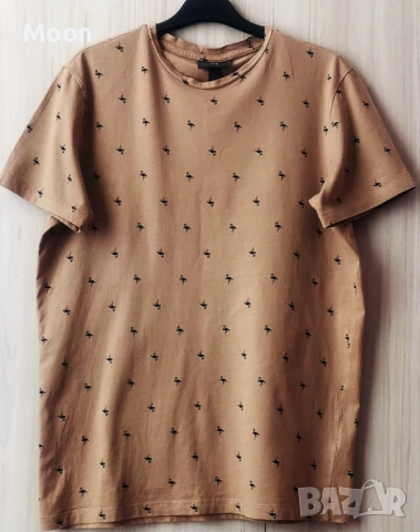 Ново кожено яке Bershka и две тениски, снимка 8 - Якета - 48000529