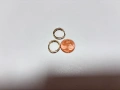 Златни Обеци 1,85 грама 14K(проба 585) с бели и розови циркони, снимка 11
