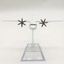 ATR 72 самолет модел макет Caribbean метален пътнически маршрут къси разстояния пътници билет кабина, снимка 2