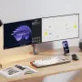 1бр/ Двоен мониторен държач за бюро NB Ergonomic H180 (17–27”, до 9 кг на монитор), снимка 1