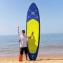 350см Надуваем SUP борд, Дъска, голям падъл борд комплект СУП борд с гребло помпа раница до 190кг, снимка 6