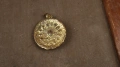 Красиво старо колие, висулка с инкрустирани камъни., снимка 3