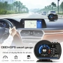OBD2 + GPS дигитален HUD скоростомер за кола, снимка 6