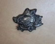 Стар рядък сребърен ловен знак (значка) - глиган, снимка 1