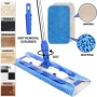 MR.SIGA Професионален микрофибърен моп за почистване на твърда дървесина, ламинат и плочки, телескоп, снимка 3