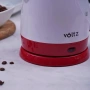 Електрическа кана Voltz Premium, 1300W, 0.9л., бяло/черно, бяло/червено, 2 ГОДИНИ ГАРАНЦИЯ, снимка 4