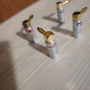 Nakamichi 4 броя конектори, тип banana позлатени 24к, снимка 1