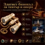 Луксозен театрален бинокъл 3×25 черен с верижка за театър опера концерти балет подарък реквизит, снимка 8