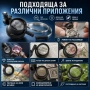 Професионална мощна увеличителна лупа глава за око с LED осветление часовникарска бижутерска лед, снимка 6
