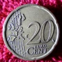 Монета от 20 евроцента 2002 г.Испания-колекционерска, снимка 2