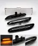 BMW Кристални и тунинг черни опушени динамични мигачи LED – E46 E60 E90 E92 E87 Plug & Play, снимка 1