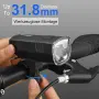 Toptrek USB акумулаторни светлини за велосипед – предна и задна, StVZO, 70 Lux, USB-C, снимка 5
