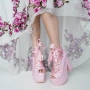 Бонбонено розови обувки на платформа - DOLLSKILL, снимка 2